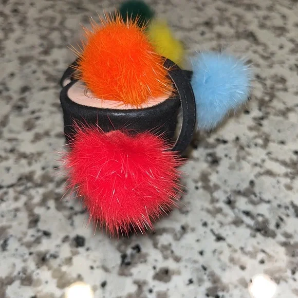 Fendi Sandal with fox fur Pom Poms - Picture 5 of 7